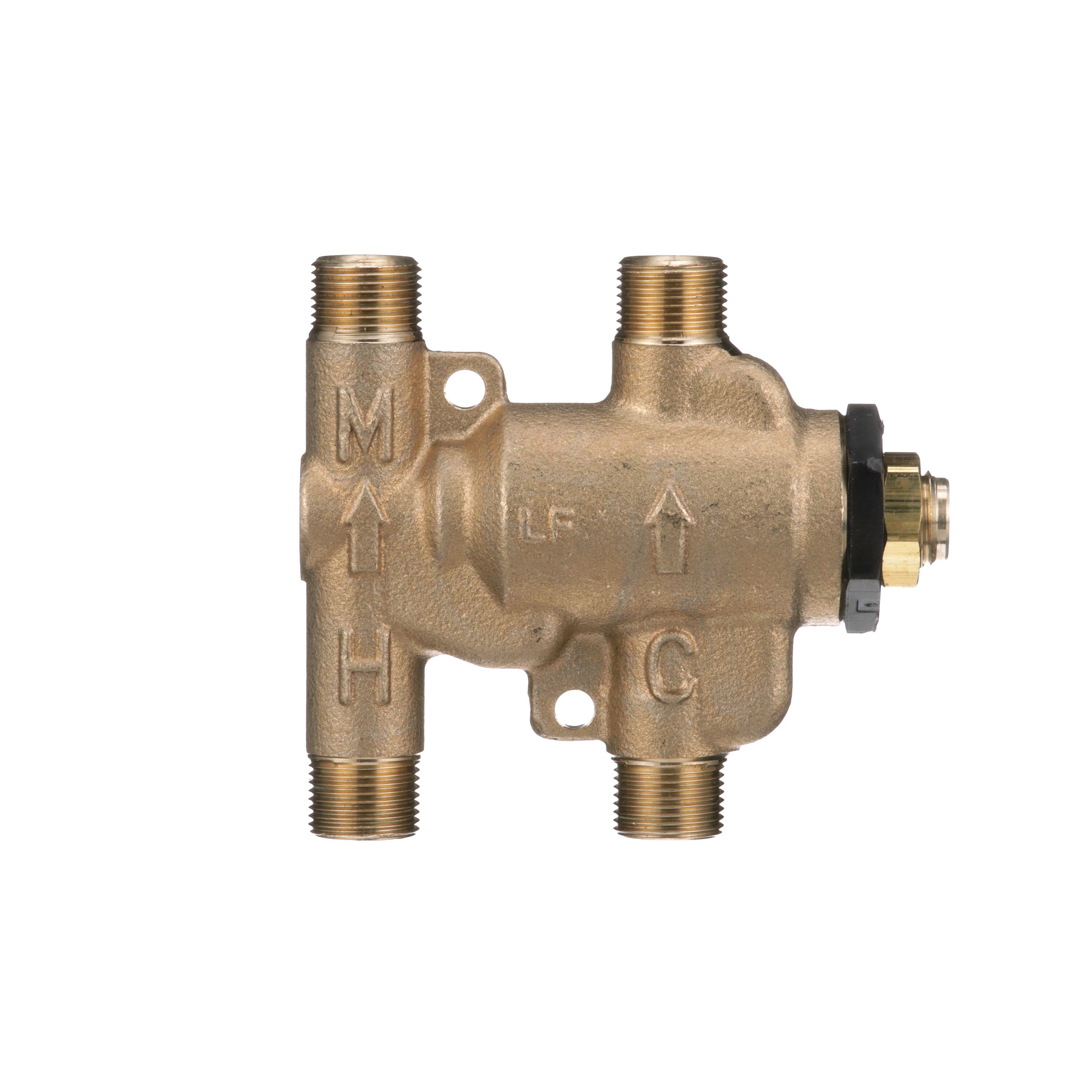 THERMOSTATIC MIXING VLV 3/8 COMPR BRASS LF